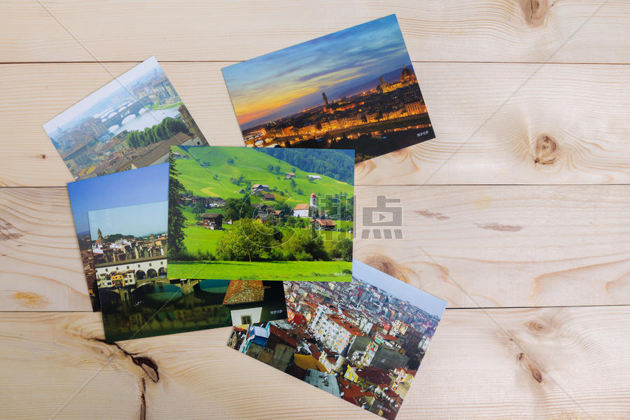 旅游度假明信片木板背景图片素材免费下载