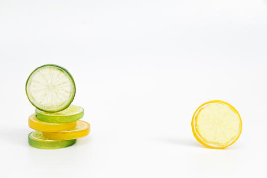清新留白柠檬片设计素材图片素材免费下载