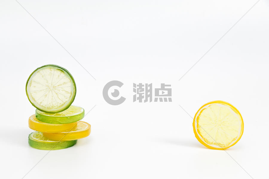 清新留白柠檬片设计素材图片素材免费下载
