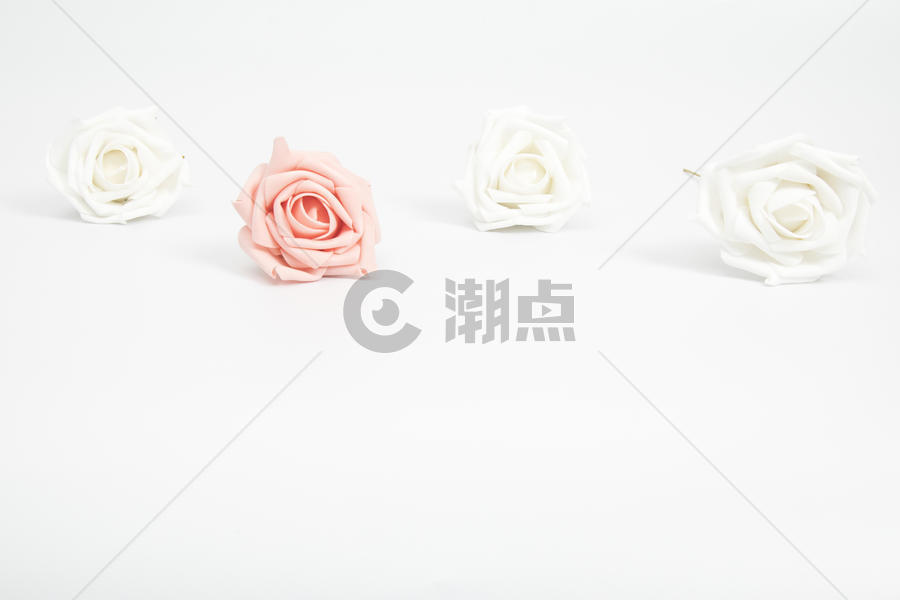 浪漫玫瑰留白设计背景图片素材免费下载