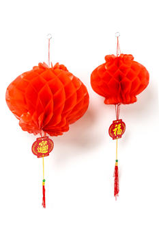中国春节红色灯笼排列图片素材免费下载