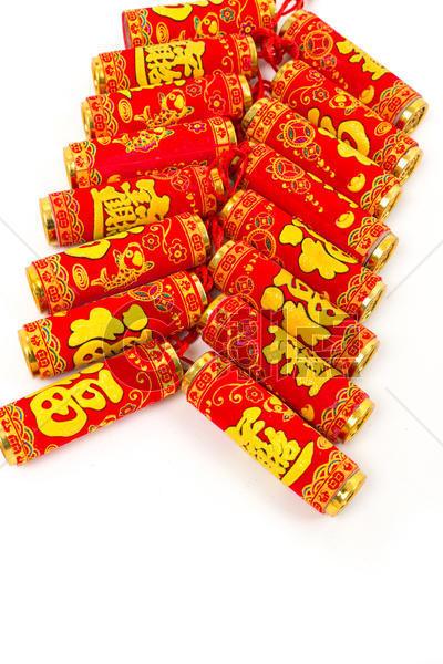 中国春节喜庆装饰鞭炮图片素材免费下载