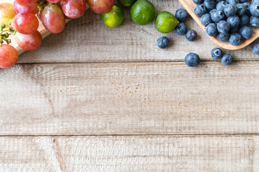 蓝莓提子金桔水果组合图片素材免费下载
