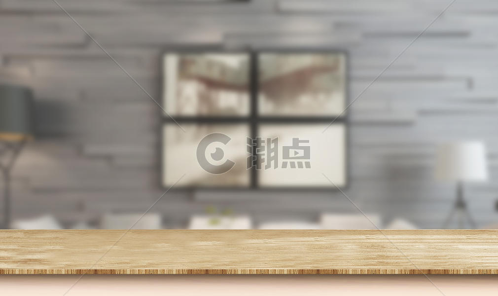 室内木板桌图片素材免费下载