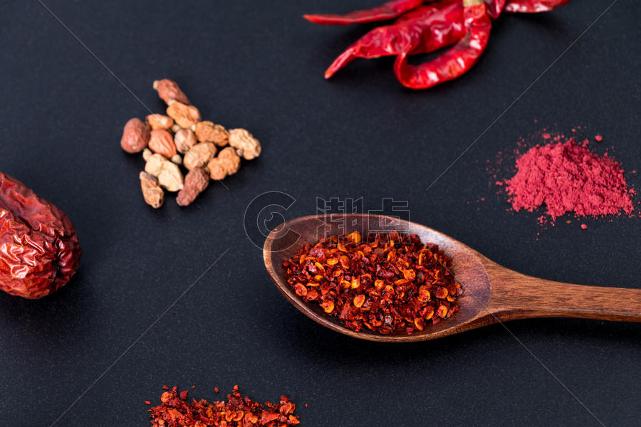 红色辣椒调味元素组合图片素材免费下载