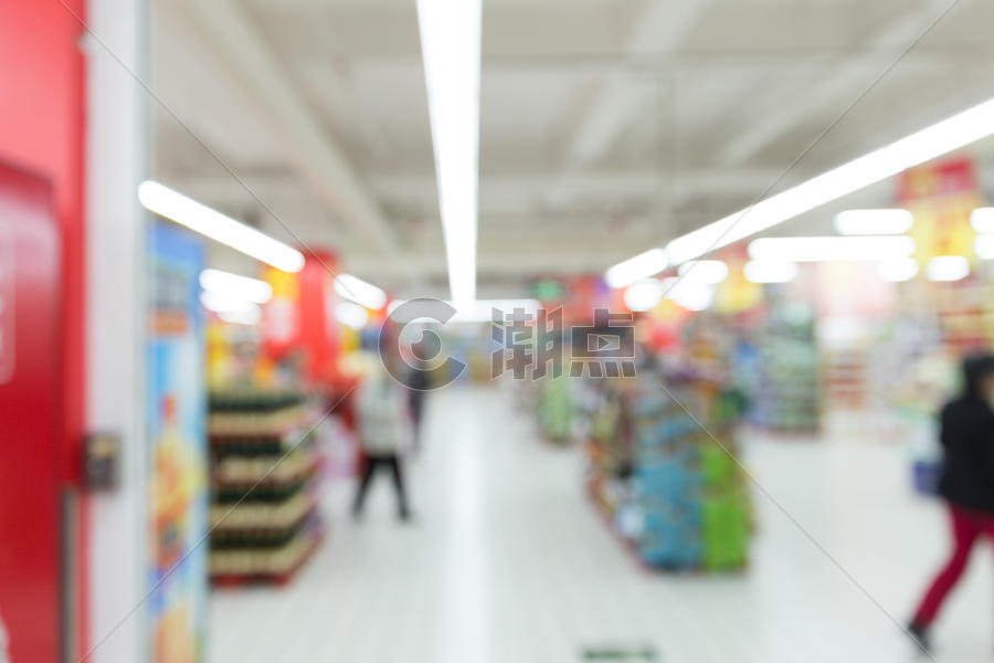 超市货架场景虚化图片素材免费下载
