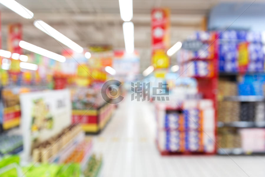 超市货架场景虚化图片素材免费下载