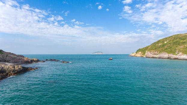 惠东海岛蓝天白云图片素材免费下载
