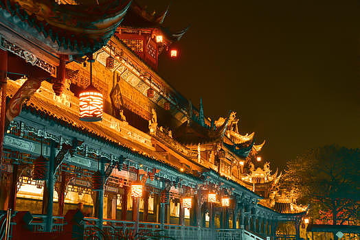 美丽的都江堰风景图片素材免费下载