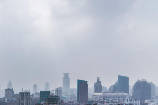城市雾霾图片素材免费下载