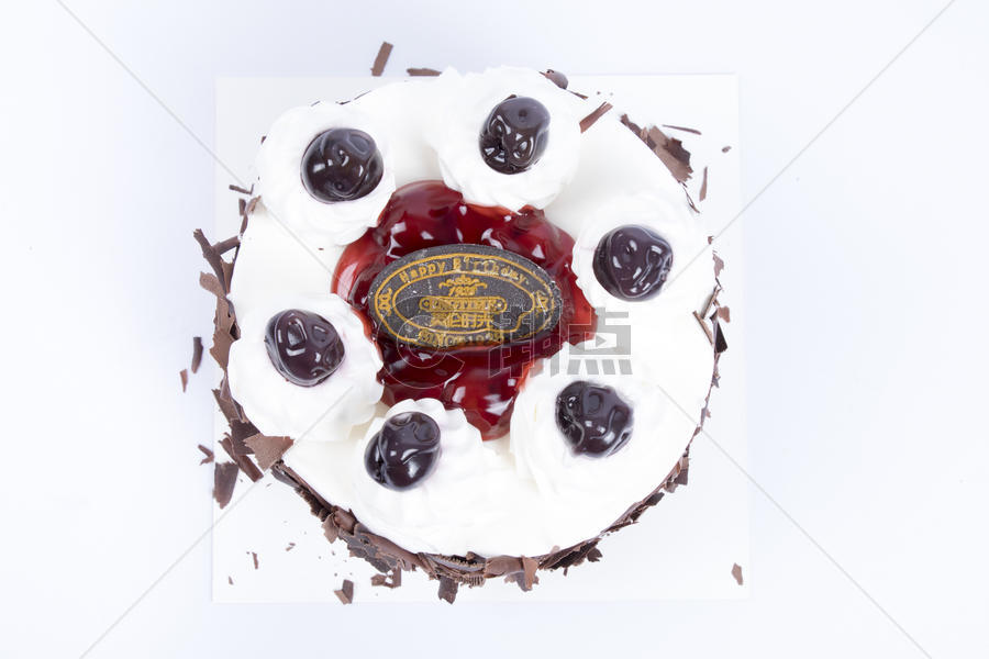 蓝莓巧克力刨花奶油蛋糕图片素材免费下载