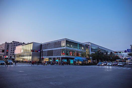 杭州大气商场夜晚图片素材免费下载