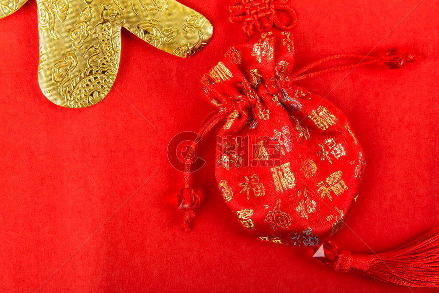 春节喜庆装饰福袋图片素材免费下载