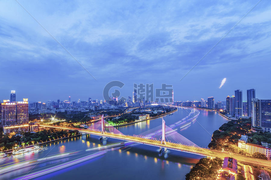 广州夜景图片素材免费下载