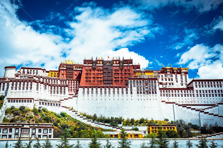 西藏布达拉宫胜景图片素材免费下载