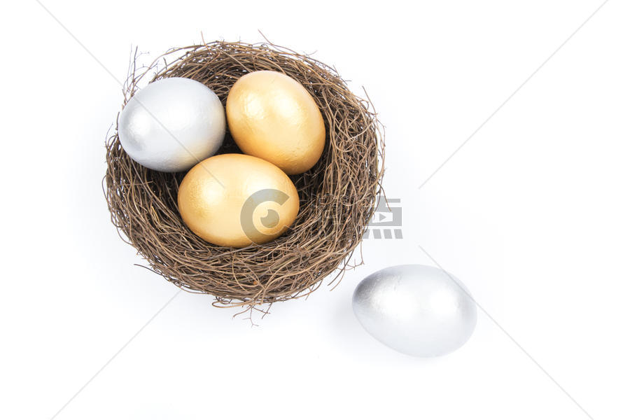 鸟巢里的蛋多角度拍摄图片素材免费下载