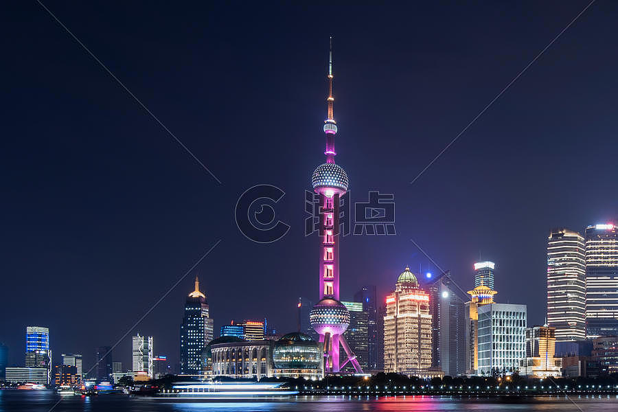 夜上海 东方明珠图片素材免费下载
