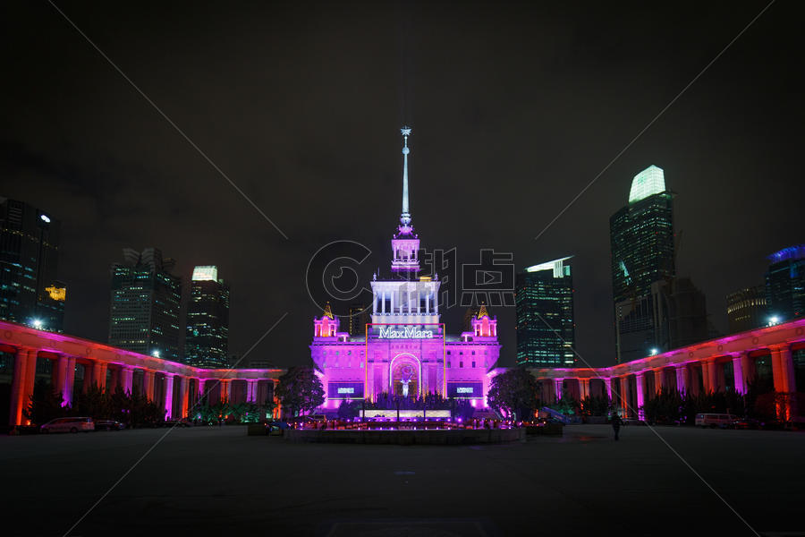 上海城市高楼建筑结构外立面图片素材免费下载