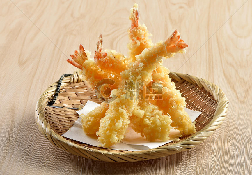 日式料理油炸虾图片素材免费下载