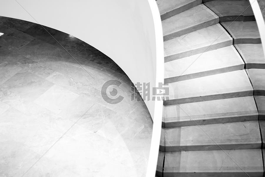 黑白背景楼梯图片素材免费下载