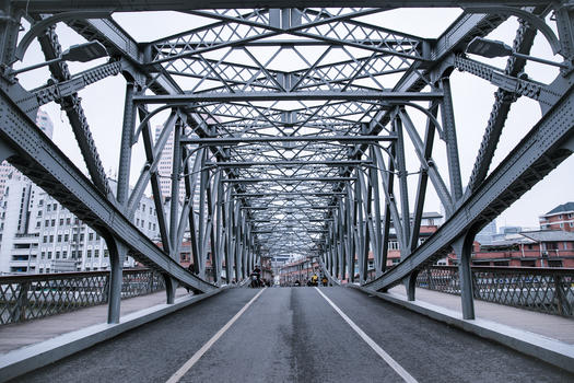 桥空阔大气道路城市建筑图片素材免费下载