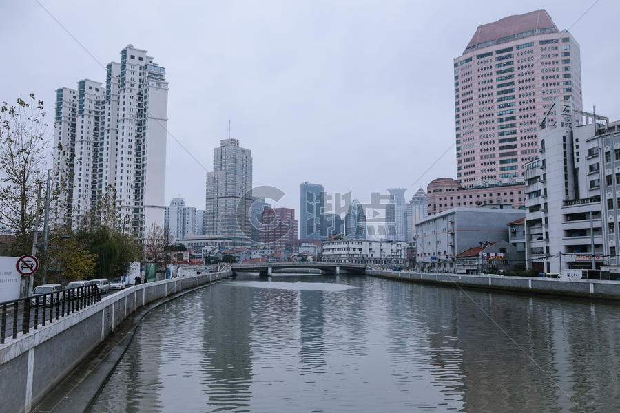 上海苏州河城市建筑图片素材免费下载