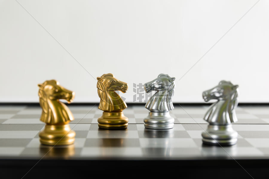 国际象棋平铺摆拍图片素材免费下载