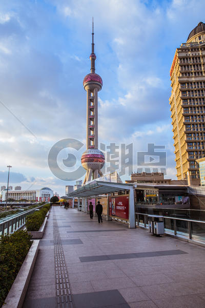 上海城市大气建筑东方明珠图片素材免费下载