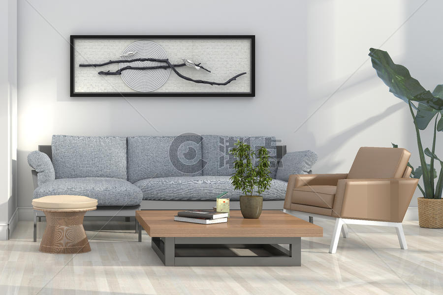 家具沙发全景图展现图片素材免费下载