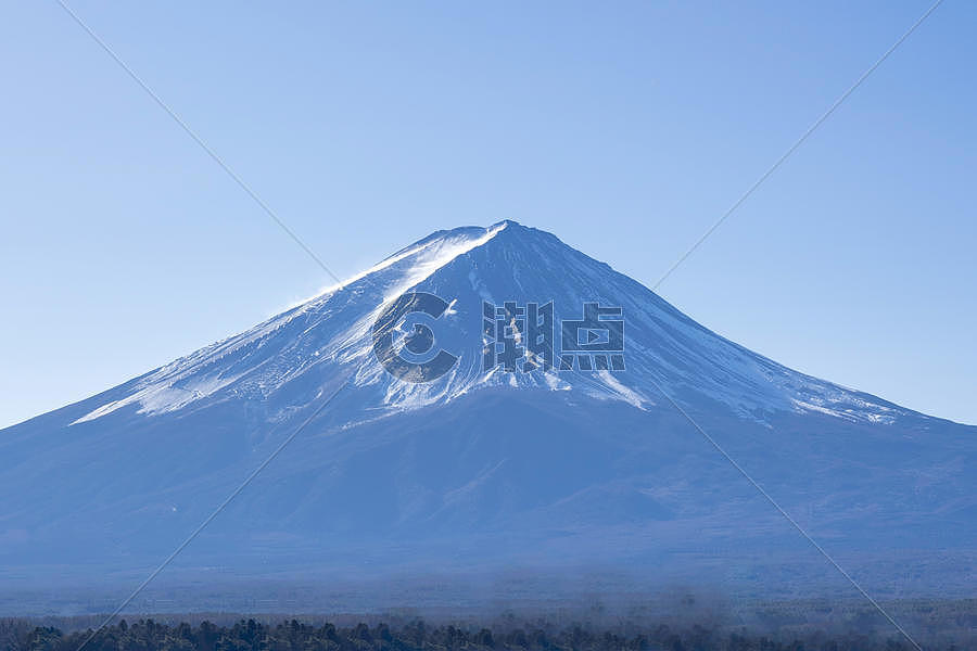 早晨的富士山图片素材免费下载