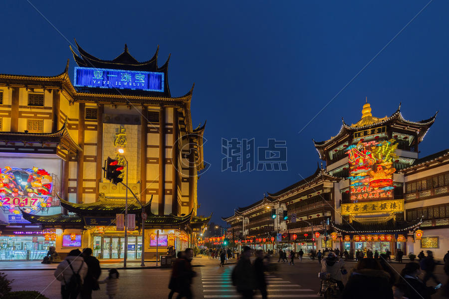 中国新年春节灯会夜景图片素材免费下载