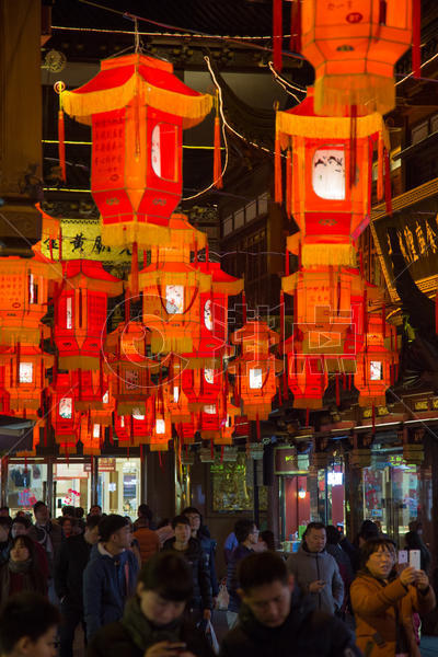 中国新年春节灯会夜景图片素材免费下载