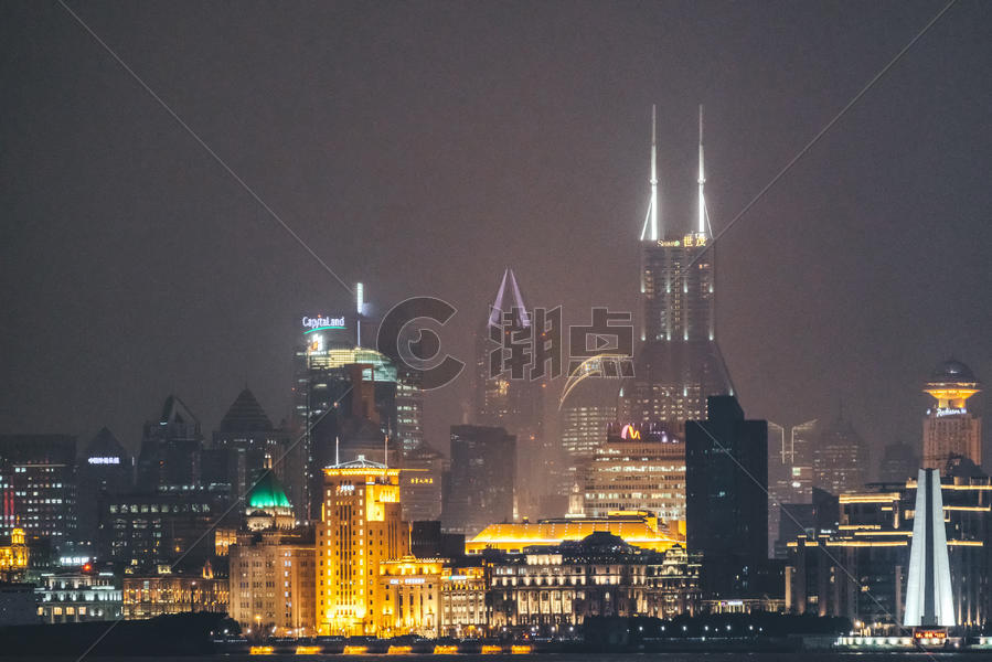 上海北外滩夜景图片素材免费下载