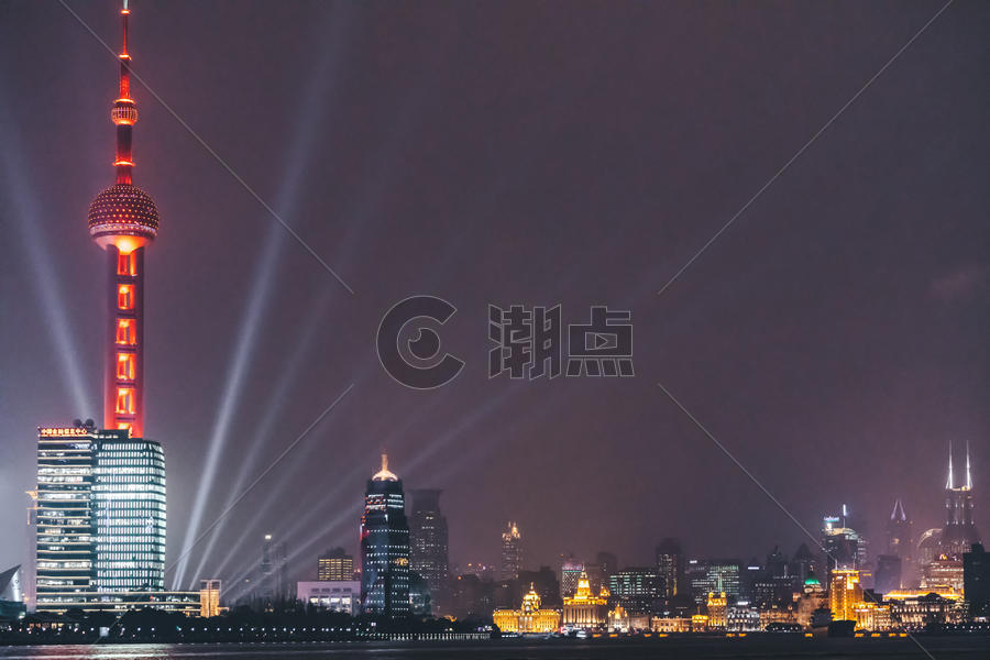 上海北外滩夜景图片素材免费下载