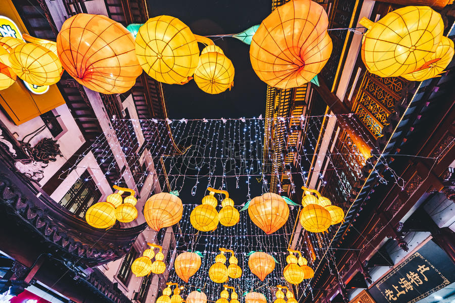 春节豫园传统灯会图片素材免费下载