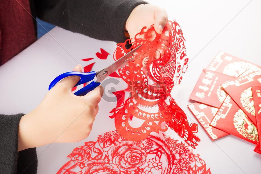 剪纸窗花传统文化图片素材免费下载