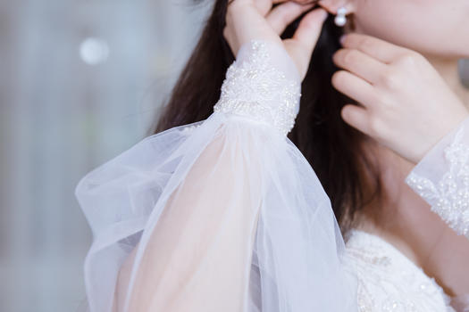 美丽女人婚纱袖套设计图片素材免费下载