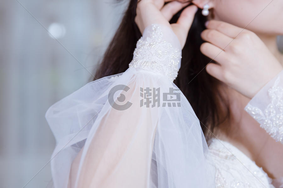 美丽女人婚纱袖套设计图片素材免费下载