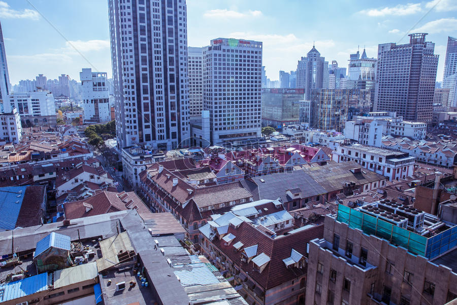 上海黄浦区城中建筑图片素材免费下载