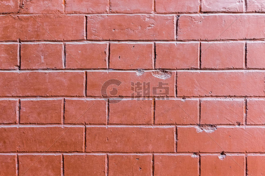 红色水泥砖墙背景图片素材免费下载