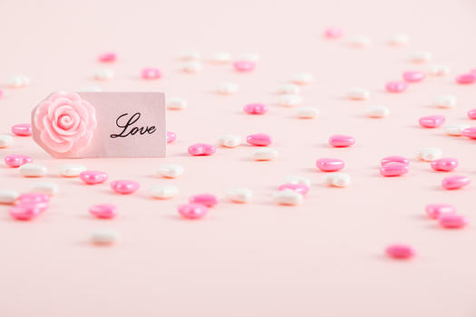 粉色甜蜜新婚背景图片素材免费下载