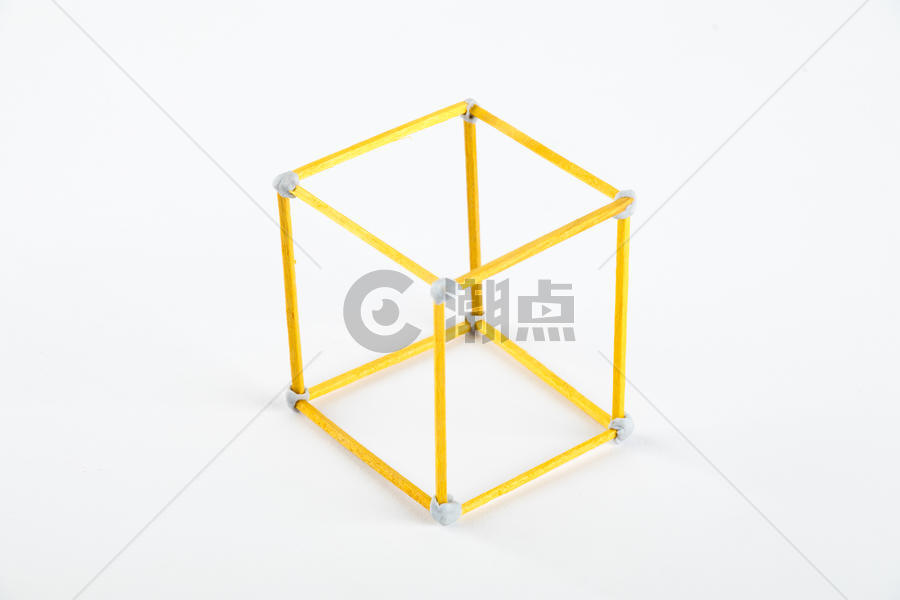 黄色立体几何图片素材免费下载