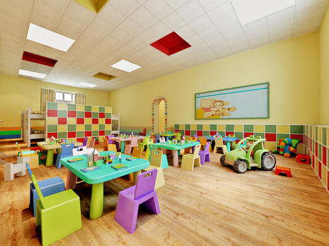 幼儿园活动室效果图图片素材免费下载