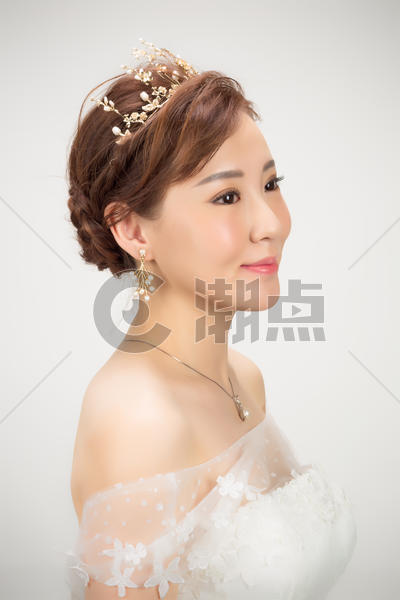 新娘装面半身人像图片素材免费下载