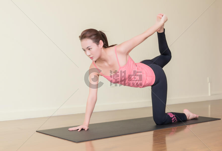 室内瑜伽运动健身训练健美图片素材免费下载