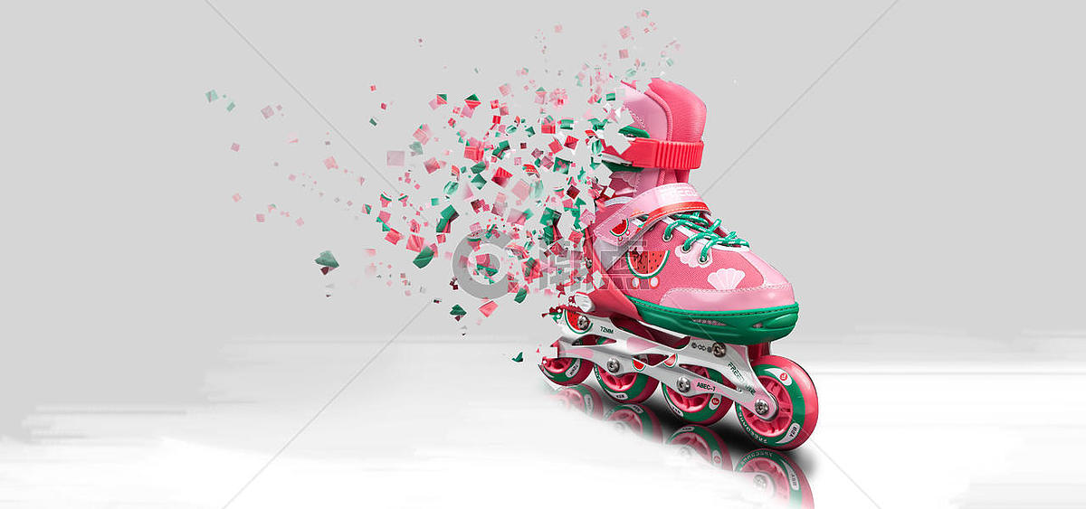 创意轮滑鞋 创意广告海报图片素材免费下载