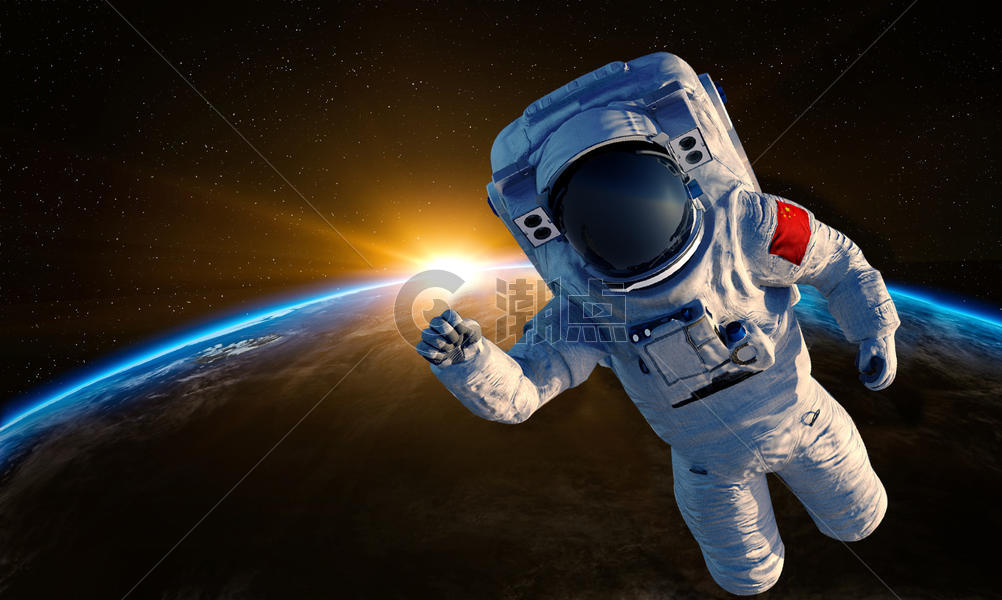 航天宇航员脱离地球图片素材免费下载
