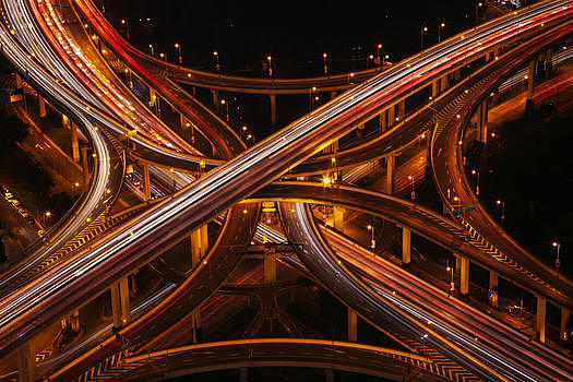 上海高架桥 城市动脉图片素材免费下载