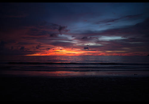 夕阳日落马来西亚图片素材免费下载