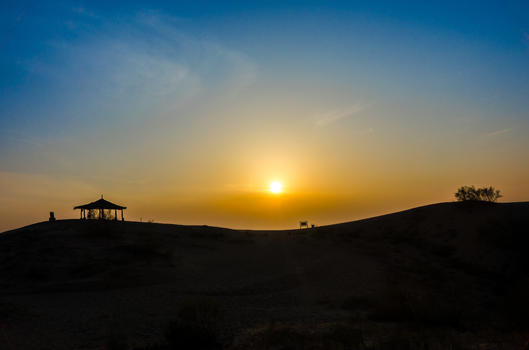 宁夏银川沙漠风光图片素材免费下载